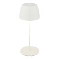 Briloner  - Hämardatav laetav puutetundlik välitingimuste laualamp MINI LED/2,5W/5V IP44 1800 mAh valge