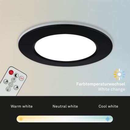 Briloner - KOMPLEKT 3x LED Hämardatav süvistatav valgusti vannituppa LED/4,8W/230V 3000-6500K IP44 + kaugjuhtimispult