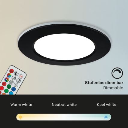 Briloner - KOMPLEKT 3x LED RGBW Hämardatav süvistatav valgusti vannituppa LED/4,8W/230V 3000-6500K IP65 + kaugjuhtimispult