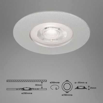 Briloner - KOMPLEKT 3x LED Hämardatav valgusti vannituppa LED/4,9W/230V IP44