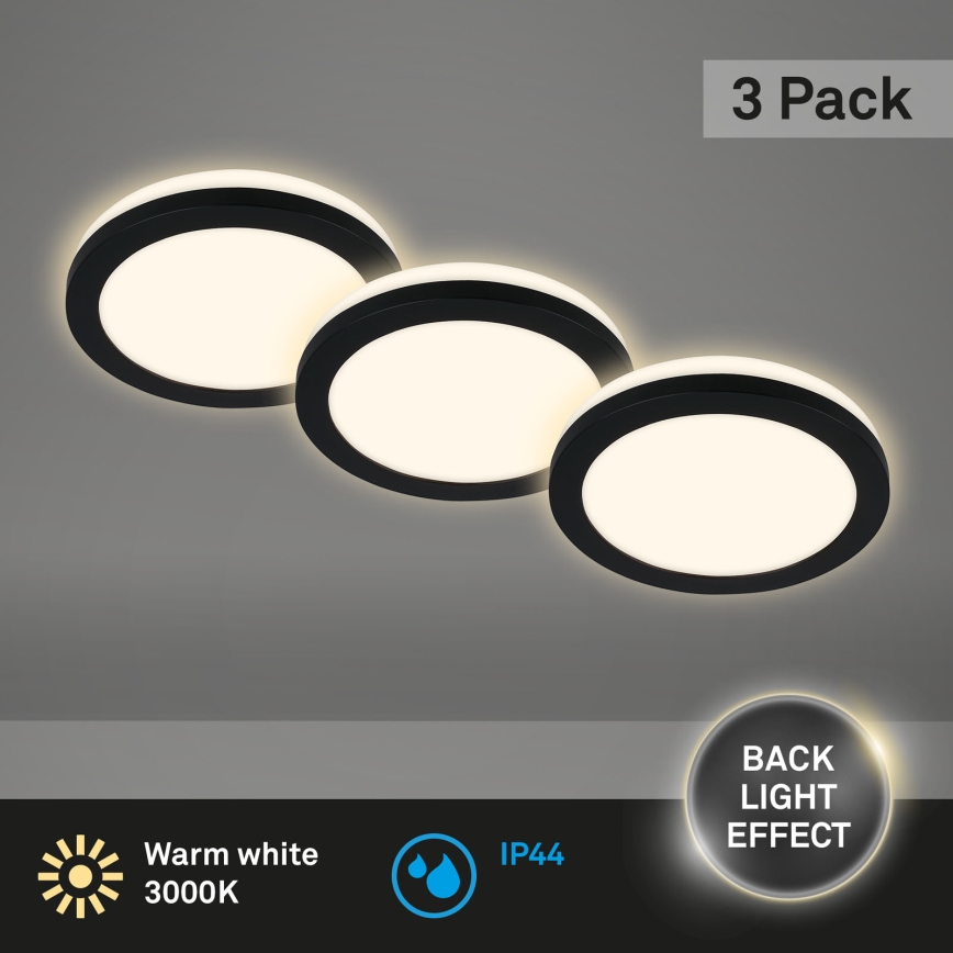 Briloner - KOMPLEKT 3x LED Süvistatav valgusti vannituppa LED/3W/230V IP44