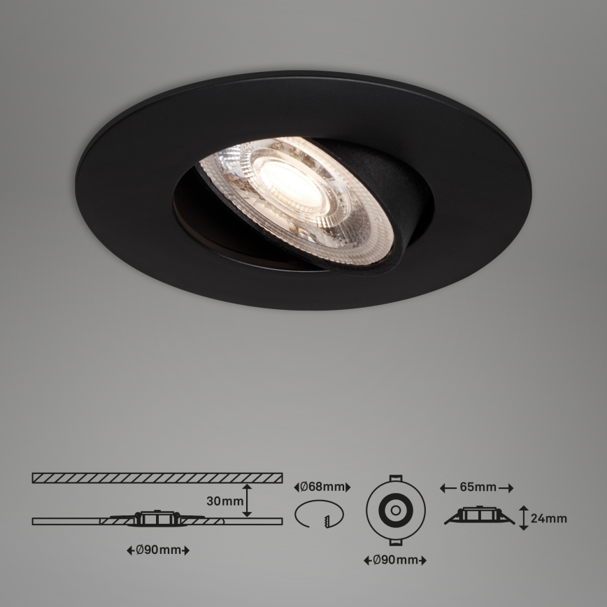 Briloner - KOMPLEKT 3x LED Süvistatav valgusti vannituppa LED/4,9W/230V IP23