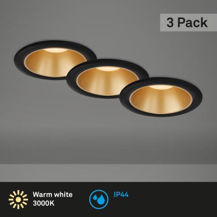 Briloner - KOMPLEKT 3x LED Süvistatav valgusti vannituppa LED/4,9W/230V IP44