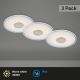 Briloner - KOMPLEKT 3x LED Süvistatav valgusti vannituppa LED/6W/230V IP44 kroom