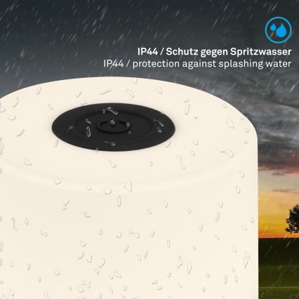 Briloner - LED-hämardatav, laetav, puutetundlik välistingimustes kasutatav laualamp LED/2W/5V 2700K IP44 1200 mAh must