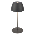 Briloner - LED hämardatav laetav puutetundlik välistingimustes laualamp MINI LED/2,5W/5V IP44 1800 mAh antratsiit