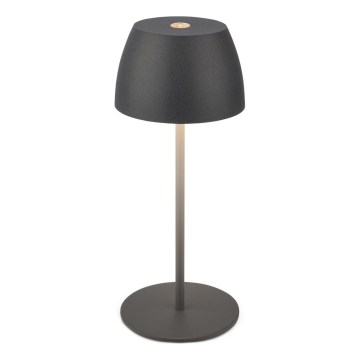 Briloner - LED hämardatav laetav puutetundlik välistingimustes laualamp MINI LED/2,5W/5V IP44 1800 mAh antratsiit