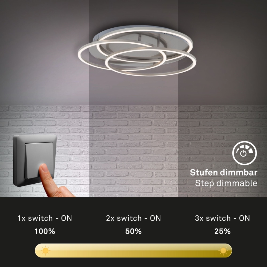Briloner - LED Hämardatav laevalgusti FRAMES LED/60W/230V matt kroom