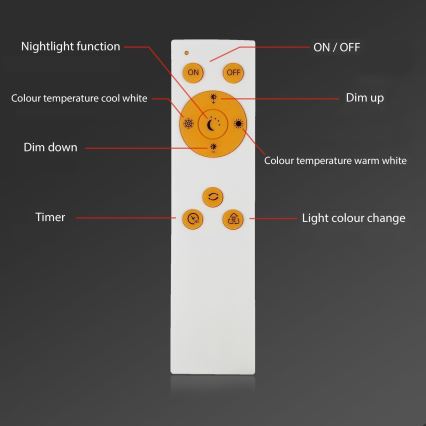 Briloner - LED Hämardatav laevalgusti RIPPLE LED/24W/230V 3000-6500K + kaugjuhtimispult