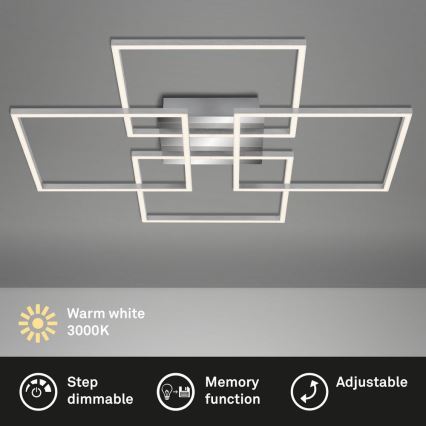 Briloner - LED Hämardatav pinnale kinnitatav lühter FRAME 4xLED/12W/230V