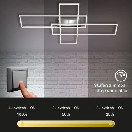 Briloner - LED Hämardatav pinnale kinnitatav lühter FRAME LED/50W/230V