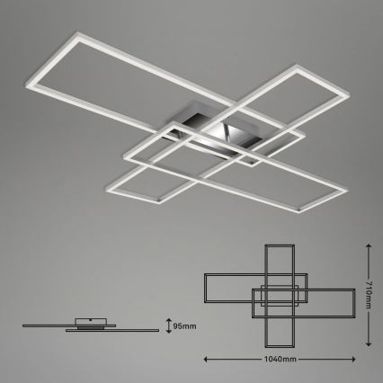 Briloner - LED Hämardatav pinnale kinnitatav lühter FRAME LED/50W/230V