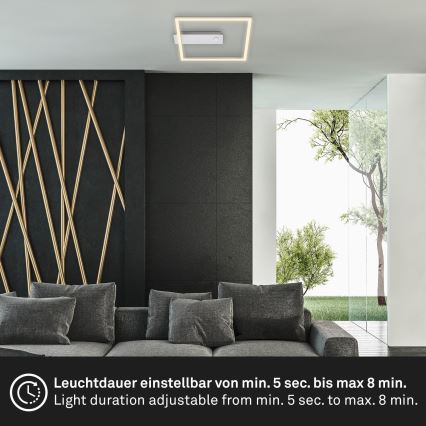 Briloner - LED laevalgusti liikumis- ja hämaruseanduriga FRAME LED/14W/230V 3000K 30x32 cm mattkroom
