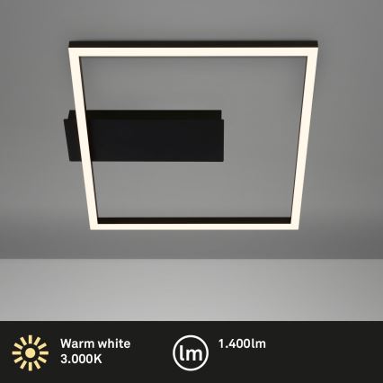 Briloner - LED laelamp FRAME LED/14W/230V 3000K 30x32 cm must