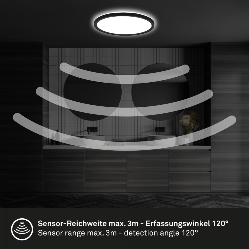 Briloner - LED-vannitoa laevalgusti liikumisanduriga MOVE LED/18W/230V IP44 läbimõõt 29 cm valge