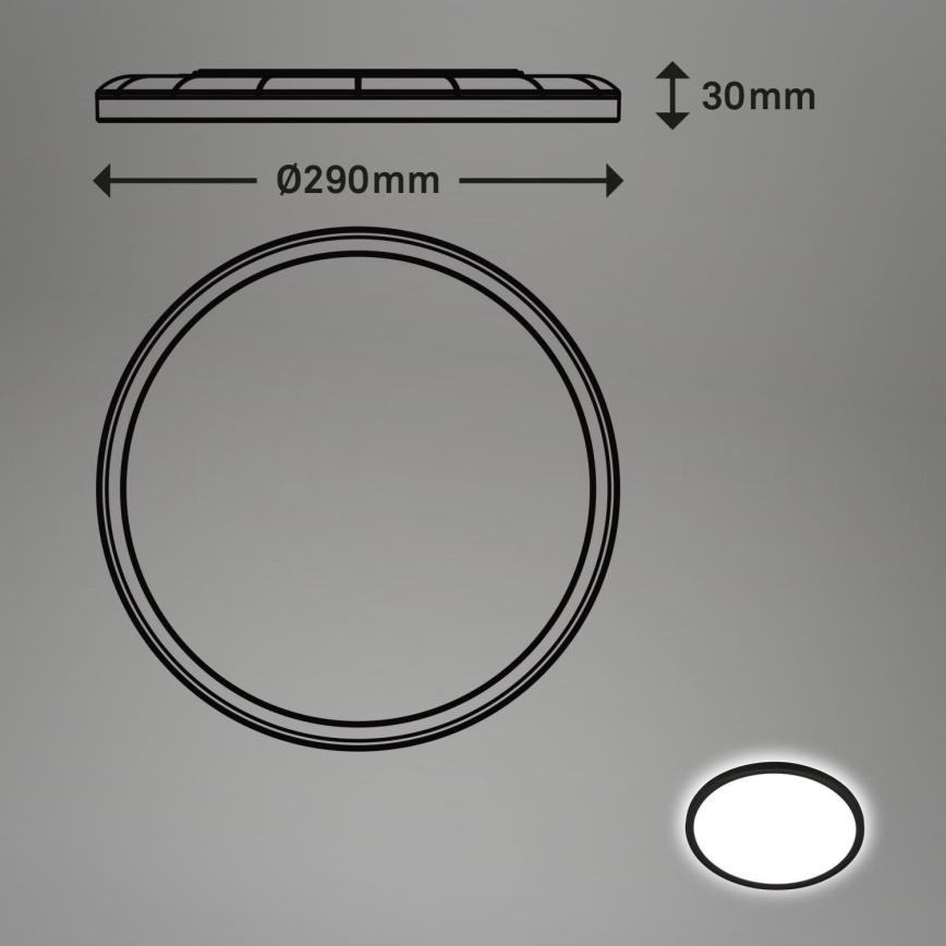 Briloner - LED-vannitoa laevalgusti liikumisanduriga MOVE LED/18W/230V IP44 läbimõõt 29 cm valge