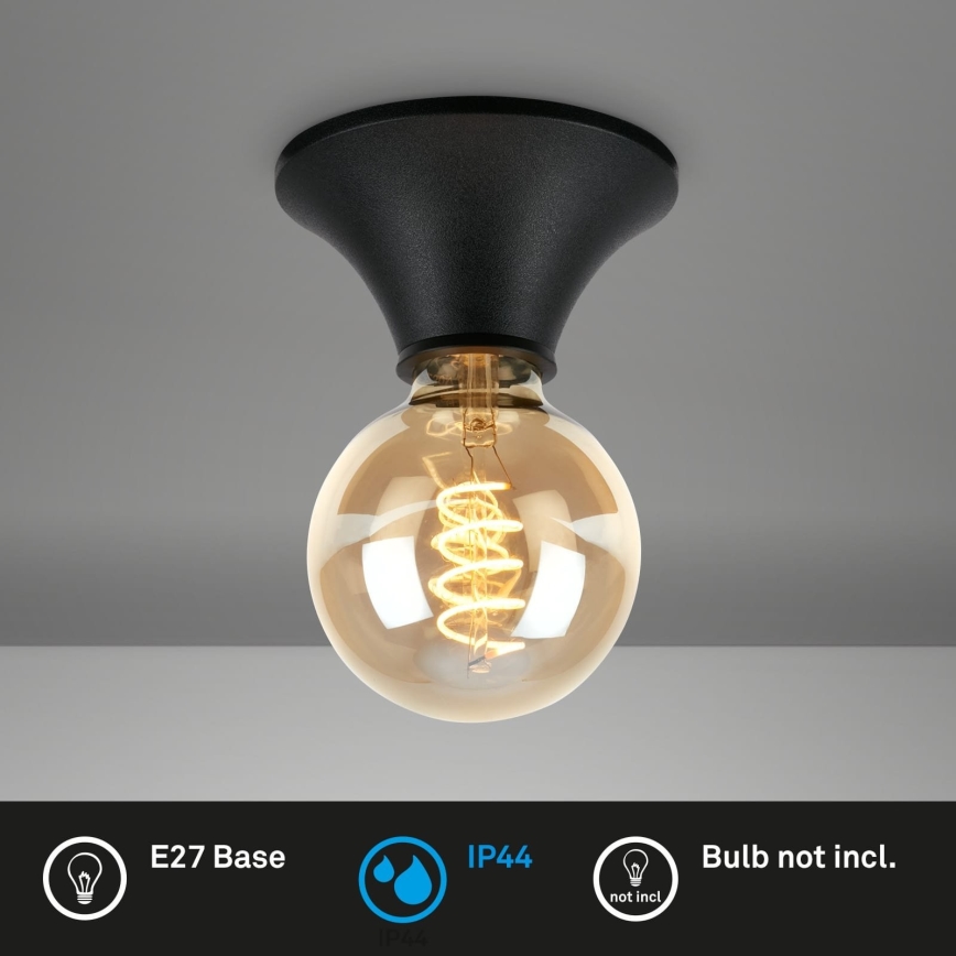 Briloner - vannitoa laelamp 1xE27/10W/230V IP44 must