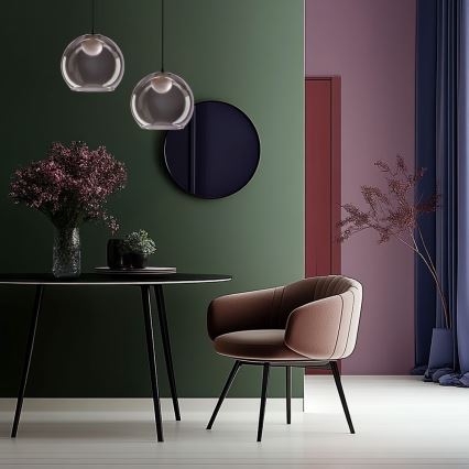 BRIN rippvalgusti kaabliga 1xG9/15W/230V suitsune must