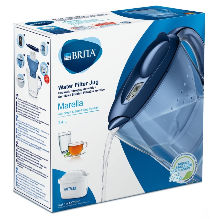 Brita - Filterkann Marella 2,4 l sinine + 1 filter