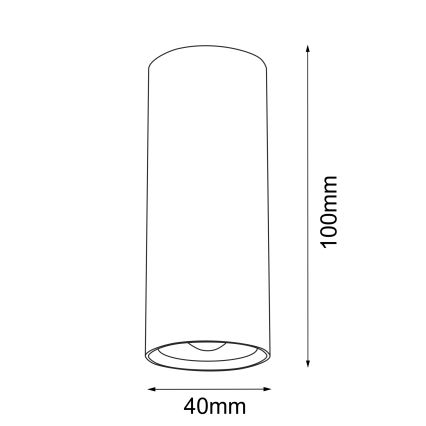 Brosline - Suunavalgusti 1xGU10/4W/230V valge