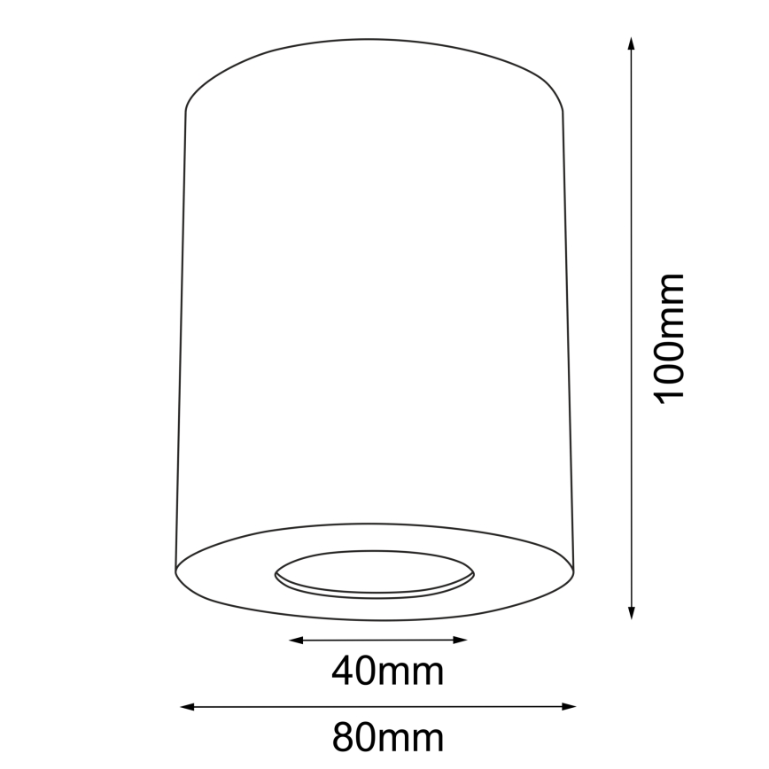 Brosline - Vannitoa spottvalgusti 1xGU10/10W/230V IP44 valge
