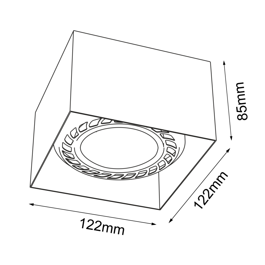 Brosline - Suunatav laevalgusti 1xGU10/18W/230V valge