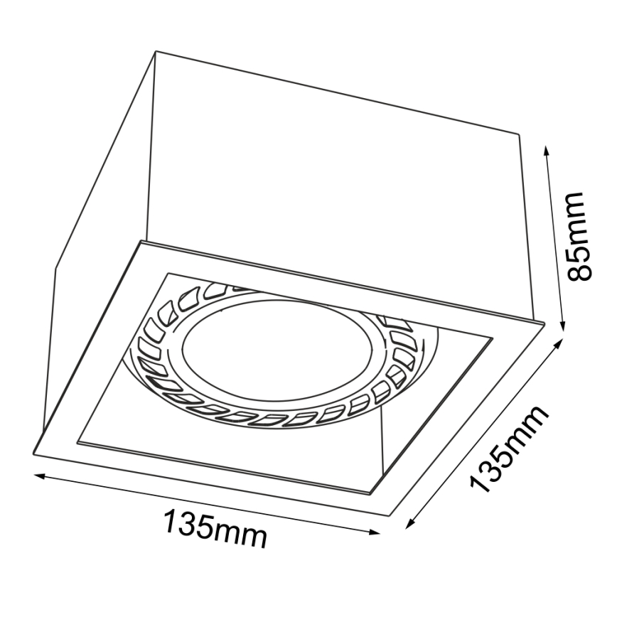 Brosline - Suunavalgusti 1xGU10/18W/230V valge