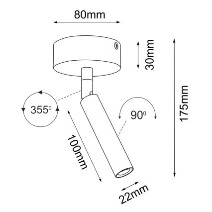 Brosline - suunavalgusti 1xG9/2,5W/230V valge