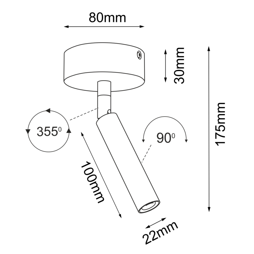 Brosline - suunavalgusti 1xG9/2,5W/230V valge