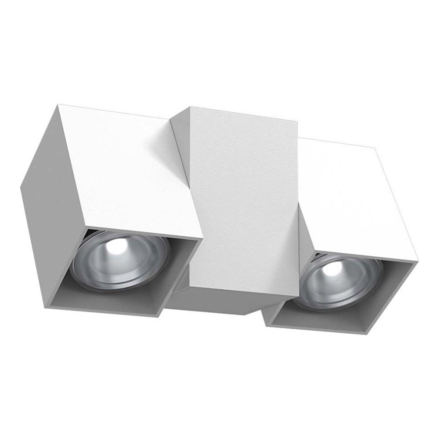 Brosline - Seinale paigaldatav kohtvalgusti 2xGU10/10W/230V valge