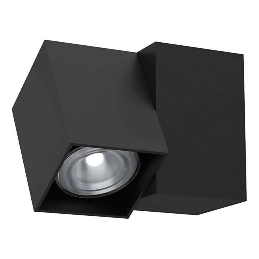 Brosline - seinale paigaldatav suunavalgusti 1xGU10/10W/230V must