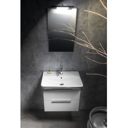 Bruckner - Sisevalgustusega valamu NEON 60x41,5 cm keraamika/valge
