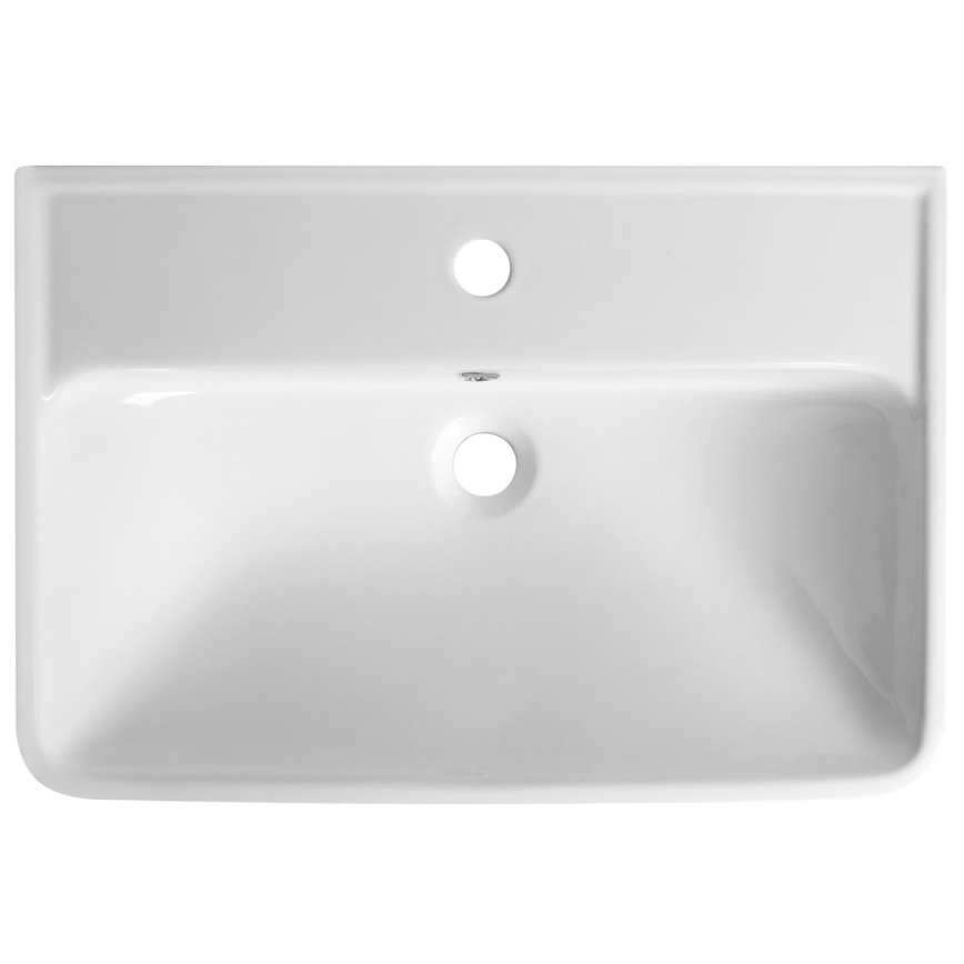 Bruckner - Sisevalgustusega valamu NEON 60x41,5 cm keraamika/valge