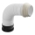 Bruckner - Paindlik WC ühendustoru 45 cm valge/must