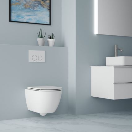 Bruckner - Riputatav WC Vortex Rimless FULDA keraamika/valge