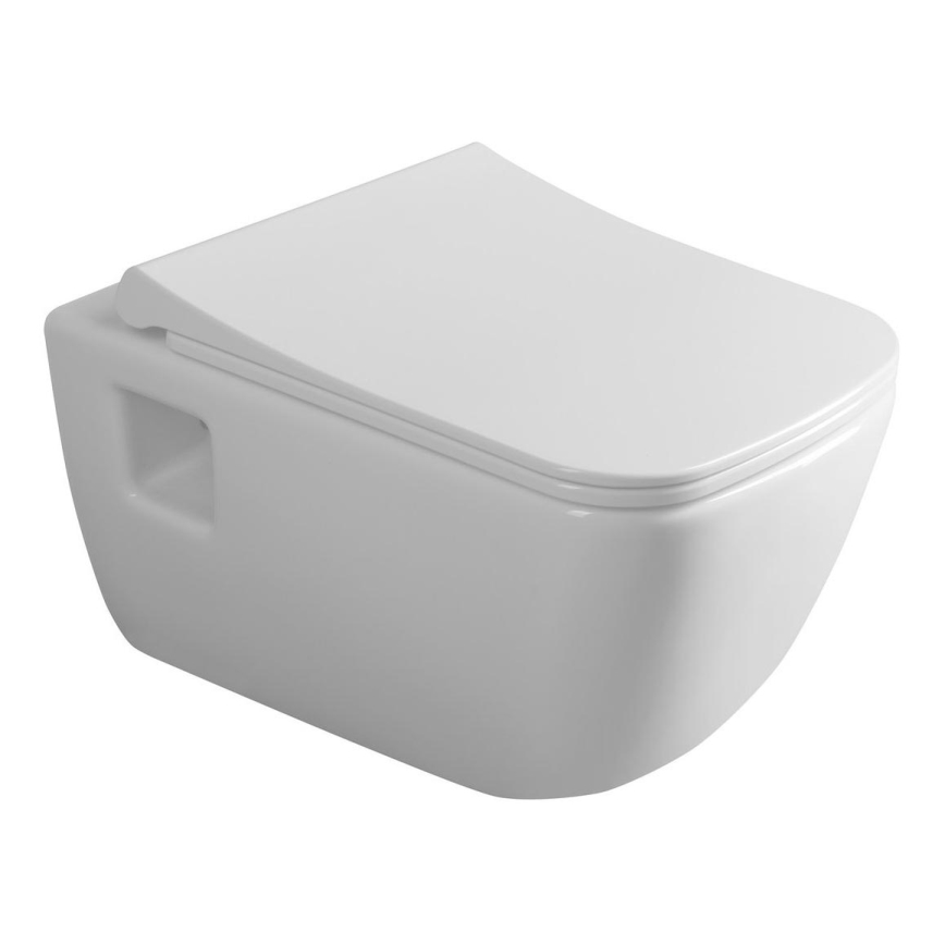 Bruckner - Seinale kinnitatav WC Rimless WALTER keraamika/valge