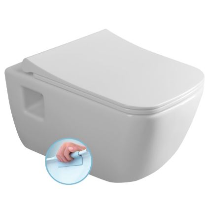 Bruckner - Seinale kinnitatav WC Rimless WALTER keraamika/valge
