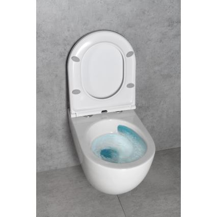 Bruckner - Seinale kinnitatav WC Vortex Rimless FULDA keraamika/valge