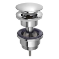 Bruckner - Valamu äravool ilma ülevooluta CLICK-CLACK d. 6,4 cm läikiv kroom