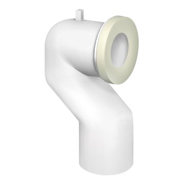 Bruckner - WC ühendustoru, 90° Offset 11 cm valge
