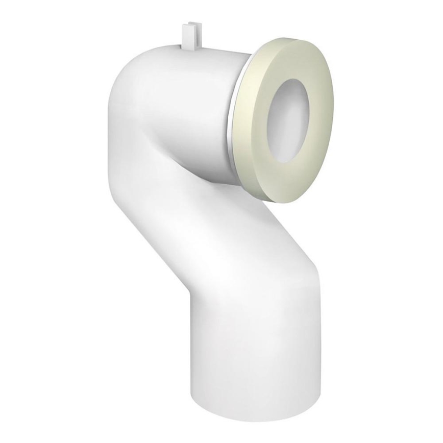 Bruckner - WC ühendustoru, 90° Offset 11 cm valge