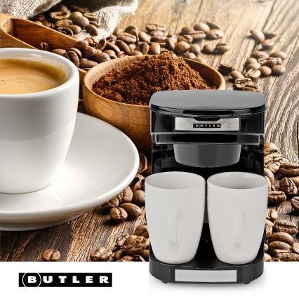 Butler - Kahe tassi kohvimasin 450W/230V must