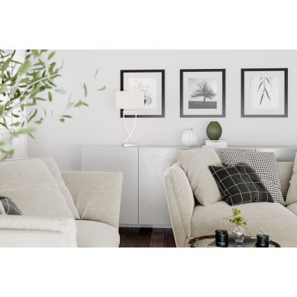 ByRydens - Laualamp OMEGA 1xE27/5W/230V valge/läikiv kroom