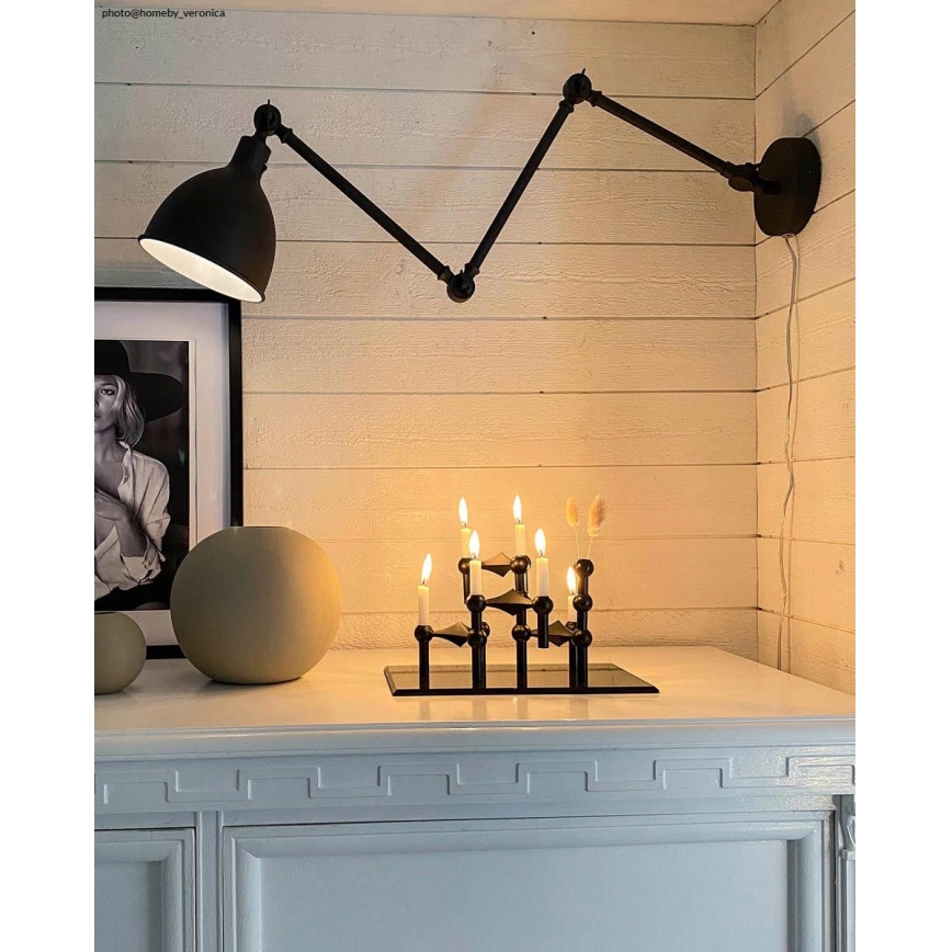 ByRydens - Hämardatav seinalamp BASAAR 1xE27/5W/230V must