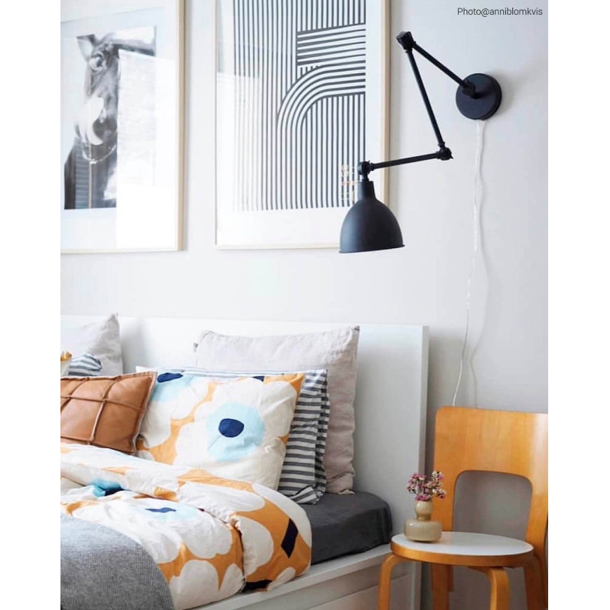 ByRydens - Hämardatav seinalamp BASAAR 1xE27/5W/230V must