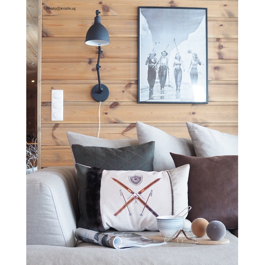 ByRydens - Hämardatav seinalamp BASAAR 1xE27/5W/230V must