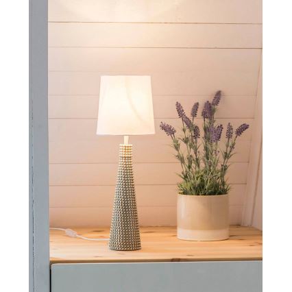 ByRydens - Laualamp LOFTY 1xE27/5W/230V valge/hõbedane