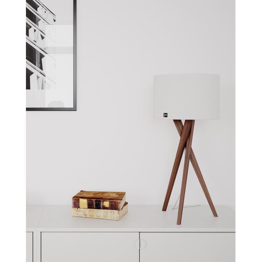 ByRydens - Laualamp VEGA 1xE27/8W/230V valge/pähkel