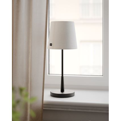 ByRydens - Laualamp LUMI 1xE27/8W/230V valge/must 48,5 cm
