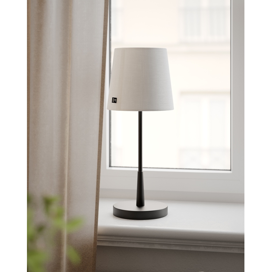 ByRydens - Laualamp LUMI 1xE27/8W/230V valge/must 48,5 cm